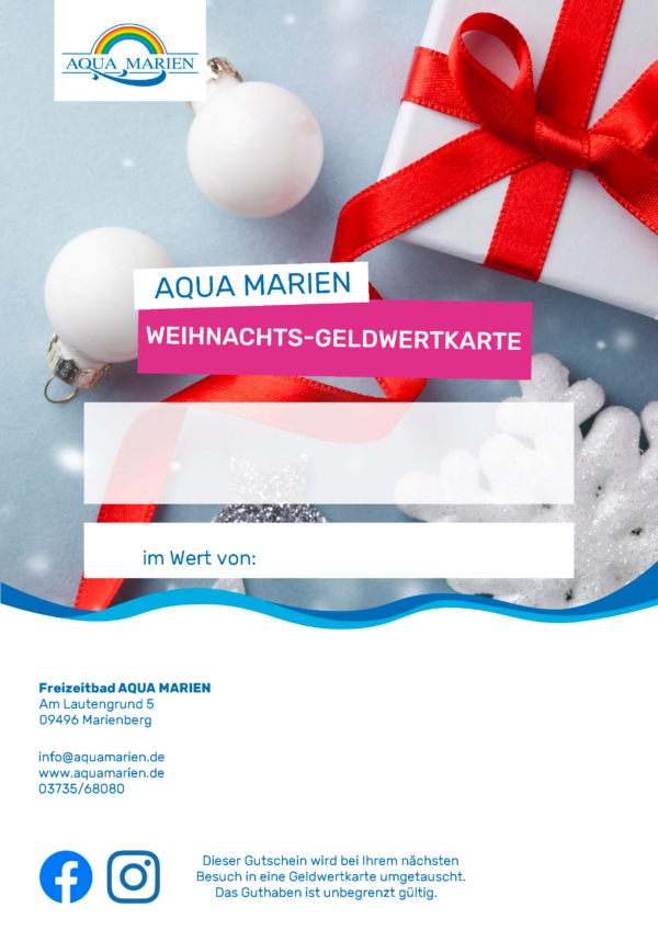 Weihnachtsgeldwertkarten